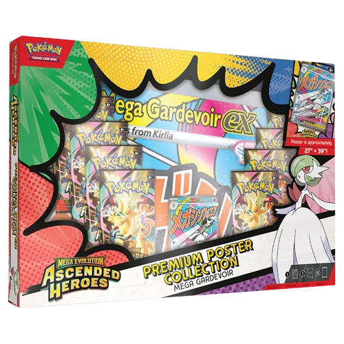 Pokemon - Mega Evolution - Ascended Heroes - Premium Poster Collection - Mega Gardevoir 20/03/26 Release Date